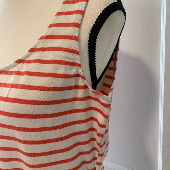 Boden | Striped shoreline orange and white tunic dress - Picture 6 of 10